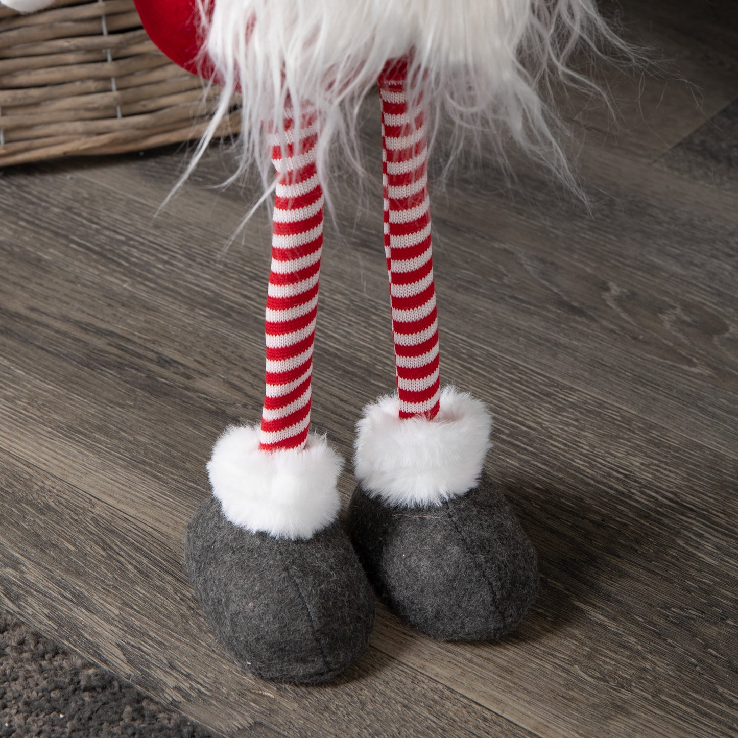 67cm Standing Plush Christmas Gonk with Grooved Hat in Red