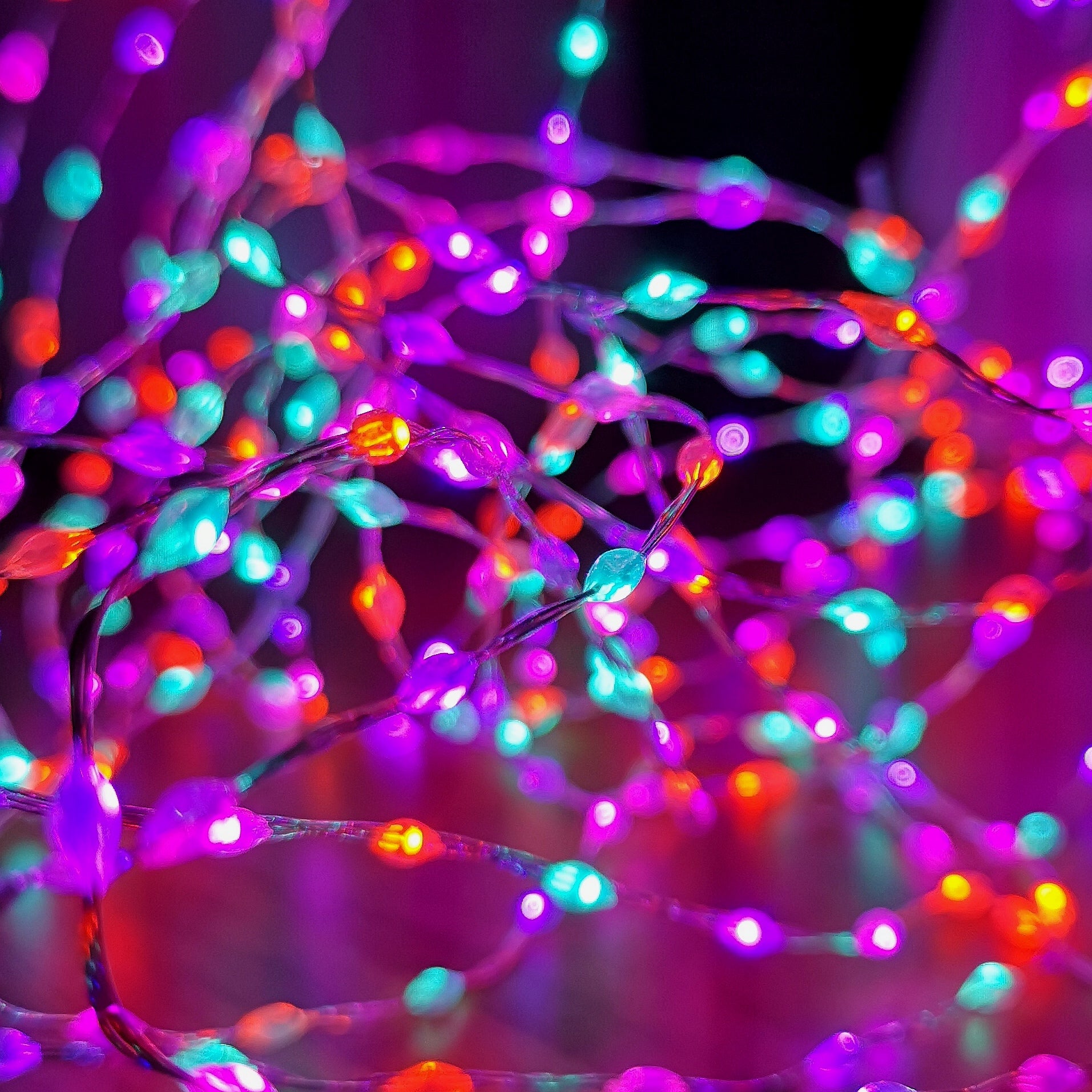 6.4m Compact MicroBrights Christmas Lights with 400 LEDs in Rainbow