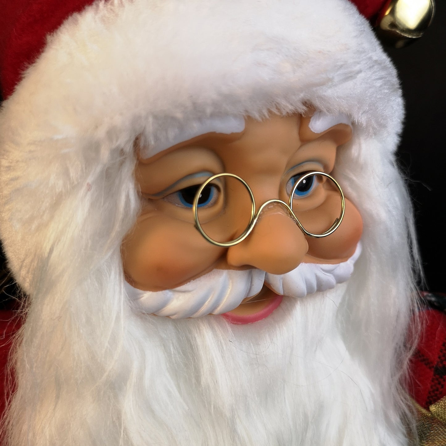 60cm Red Standing Santa Claus Indoor Decoration with Present and Green Sack