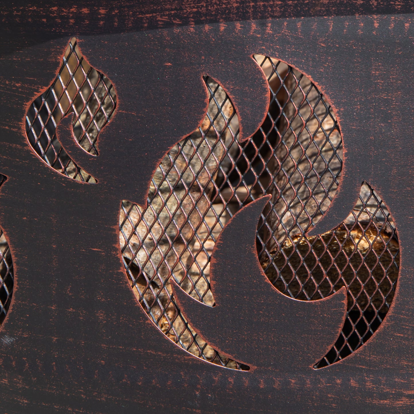 60cm Black Steel Fuego Deepbowl Outdoor Firepit