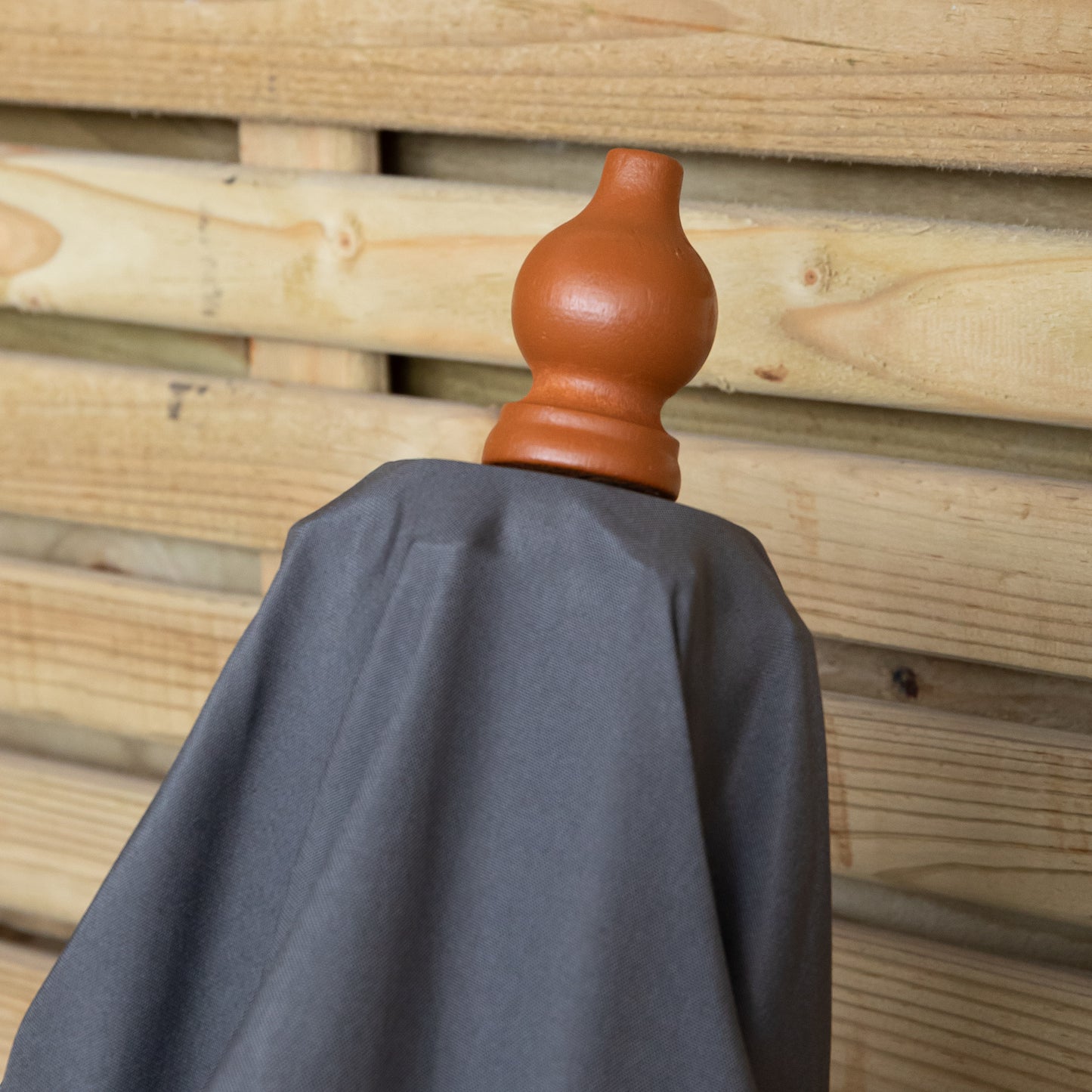 Samuel Alexander 2.7m Outdoor Wooden Garden Parasol Sun Shade with Carry Bag in Grey