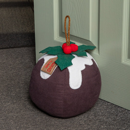 1.5Kg Weighted Indoor Decorative Christmas Pudding Door Stop