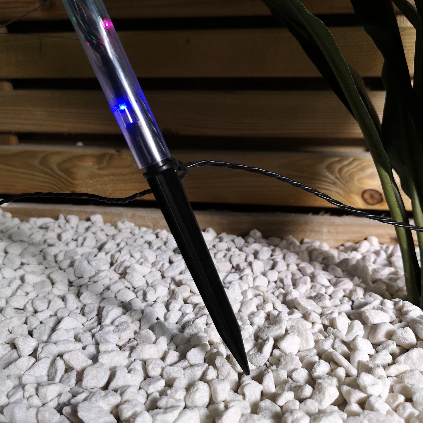 Set of 8 Battery Operated LED Multi Coloured Snowflake Path Lights Christmas Decoration with Timer