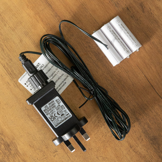 3 x AA Battery Replacement Plug in Power Adapter