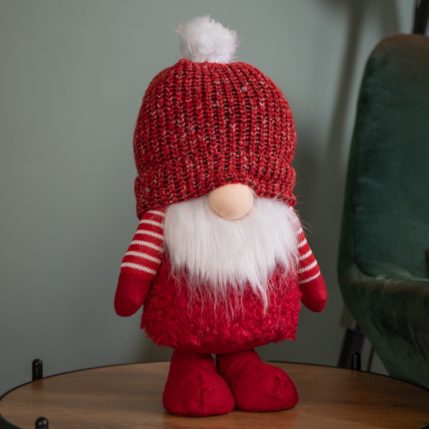 40cm Large Red Gonk with Bobbly Hat Christmas Decoration
