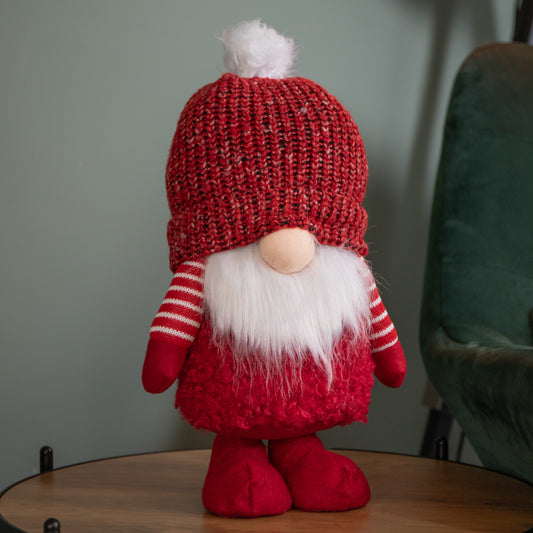 40cm Large Red Gonk with Bobbly Hat Christmas Decoration