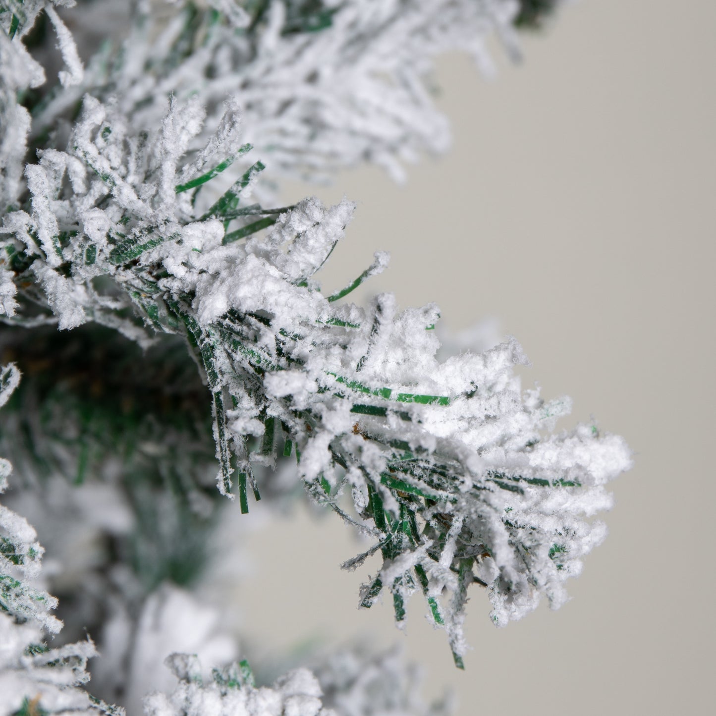 8ft (2.30m) Samuel Alexander Double Door Snow Flocked Christmas Tree Flat Top Arch with 2000 Tips