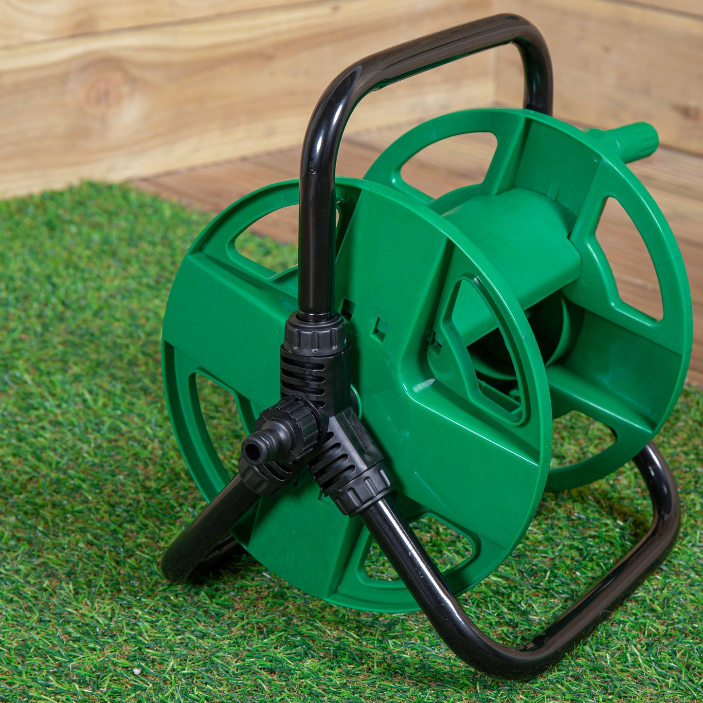 30m Portable Garden Hose Pipe Storage Reel with Crank Handle