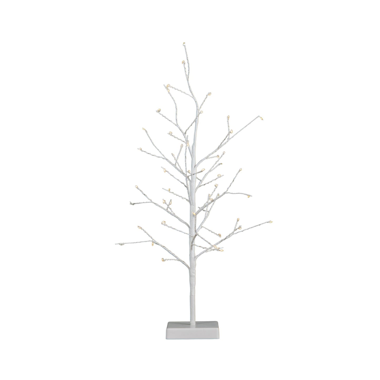 60cm Battery Operated Micro Light up Christmas Twig Tree with 48 Warm White LEDs