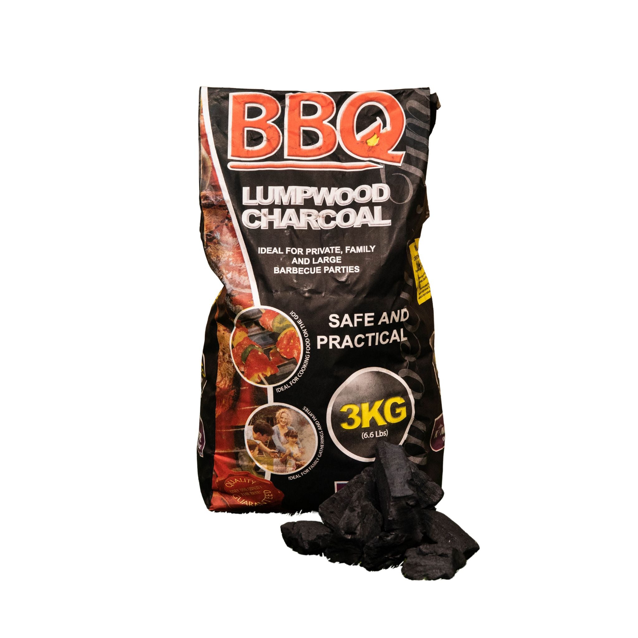3kg Lumpwood Charcoal for Barbecues / BBQs Coal