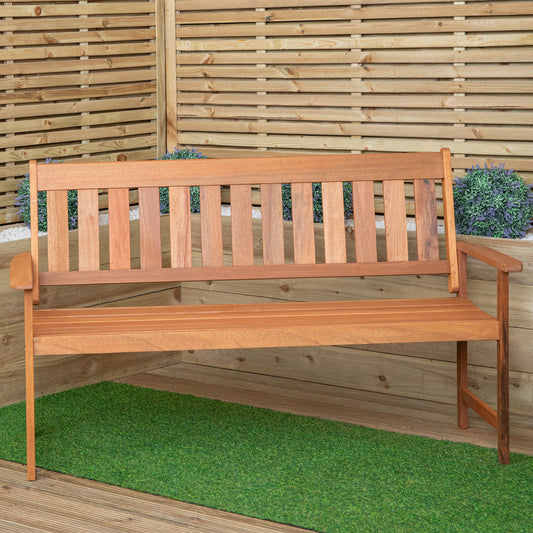 Cartmel 3 Seater Outdoor Wooden Garden Patio Bench
