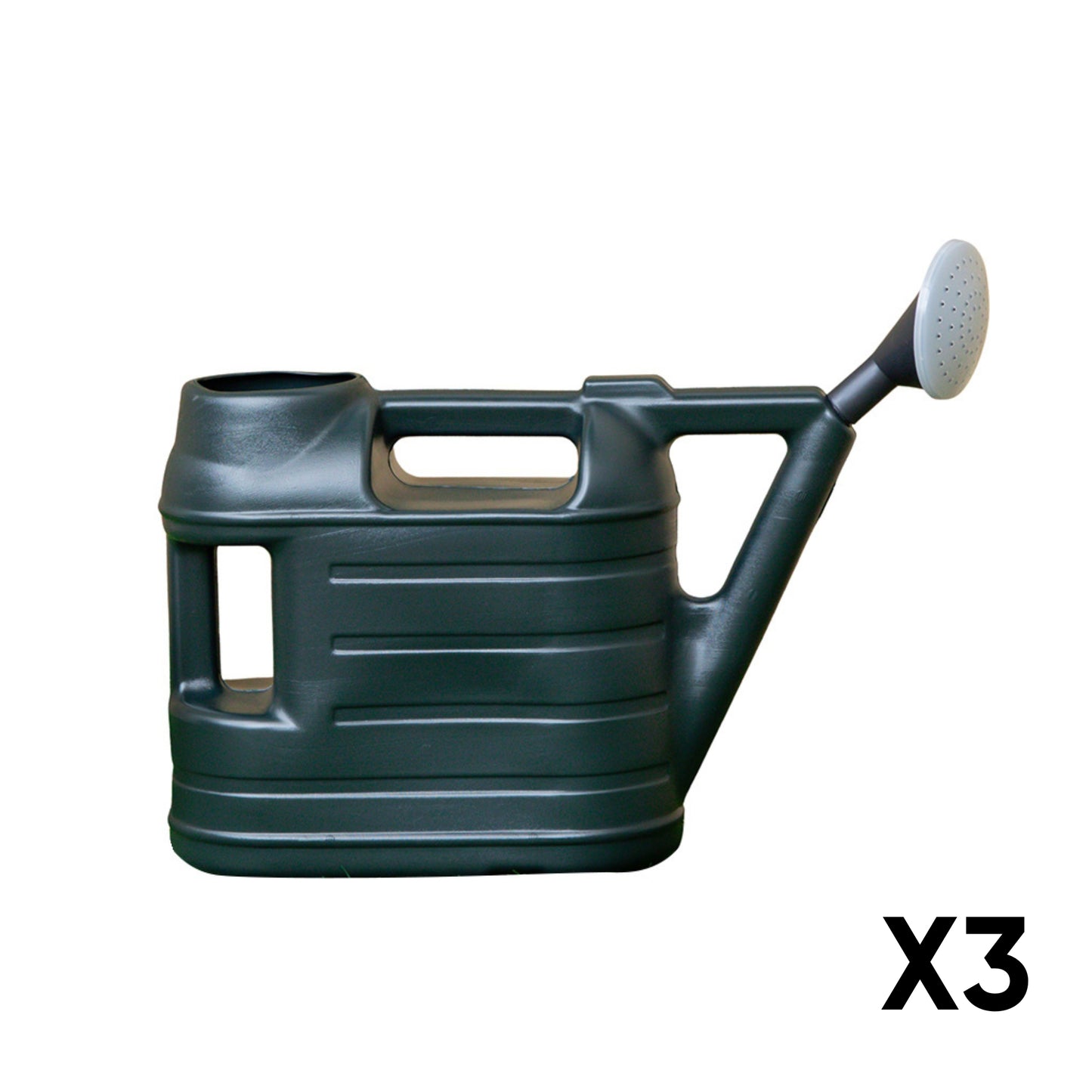 3 of 6.5L Ward Garden Watering Can With Rose - Green