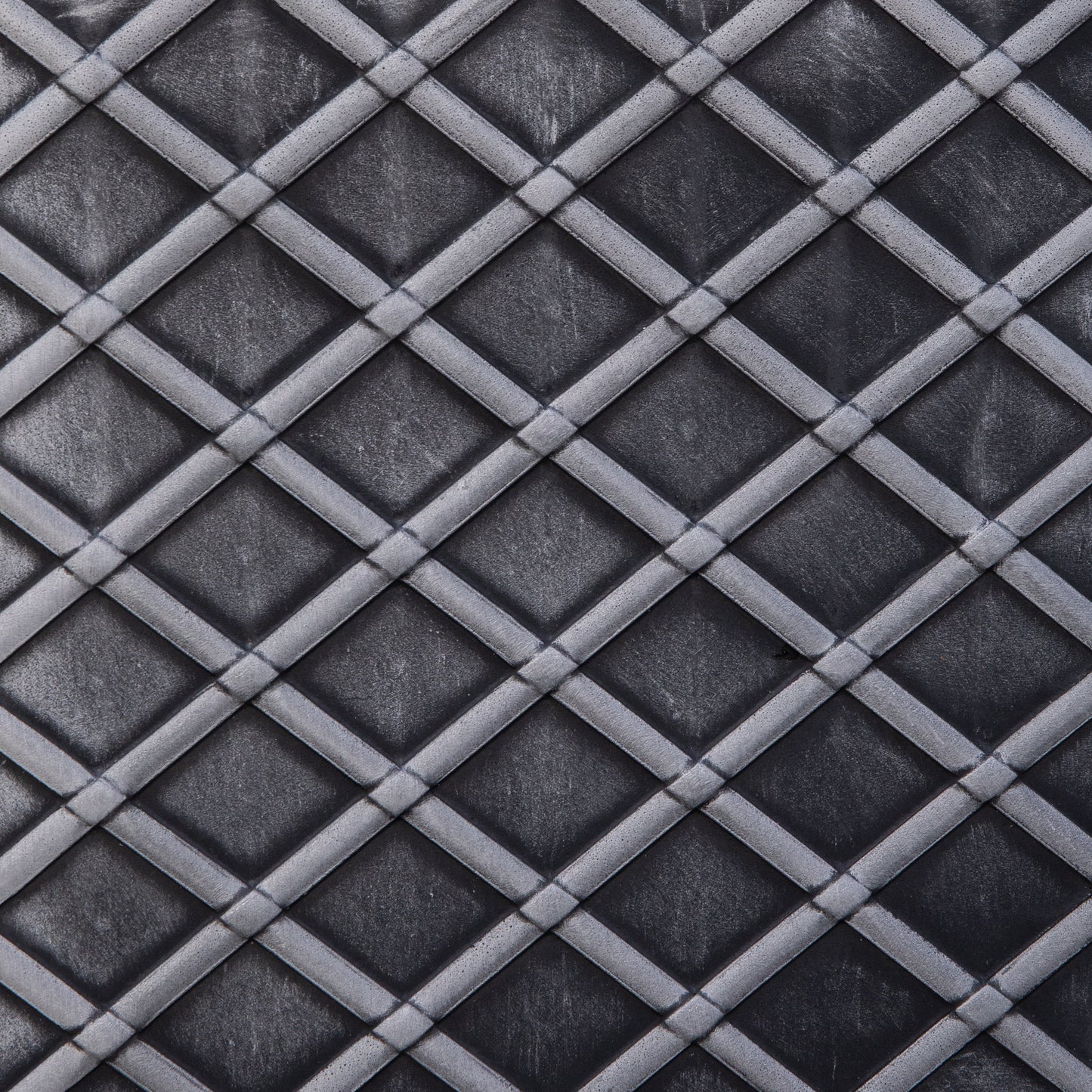 39cm Large Square Plastic Pewter Effect Grey Garden Patio Planter
