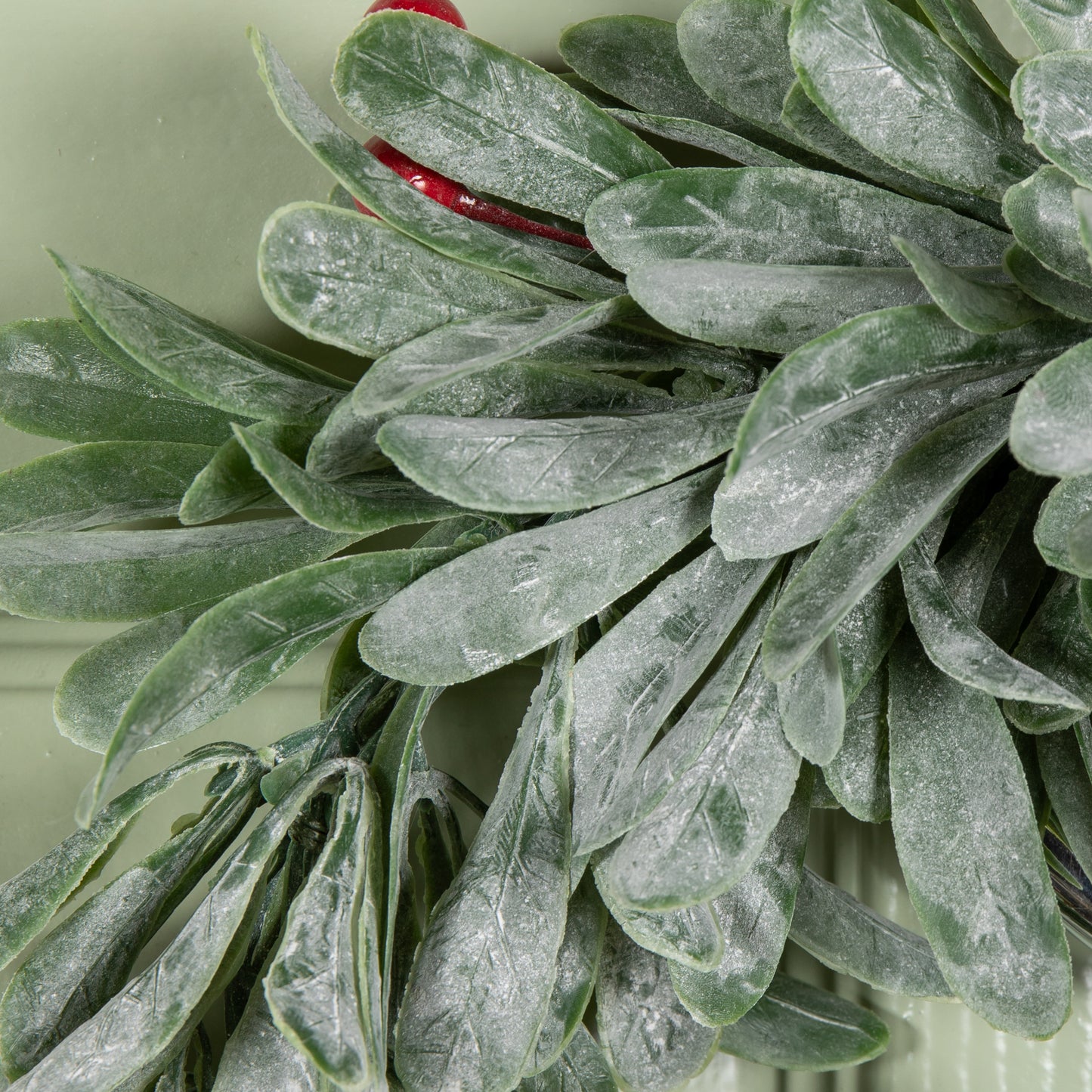 35cm Hanging Christmas Wreath with Red Berries
