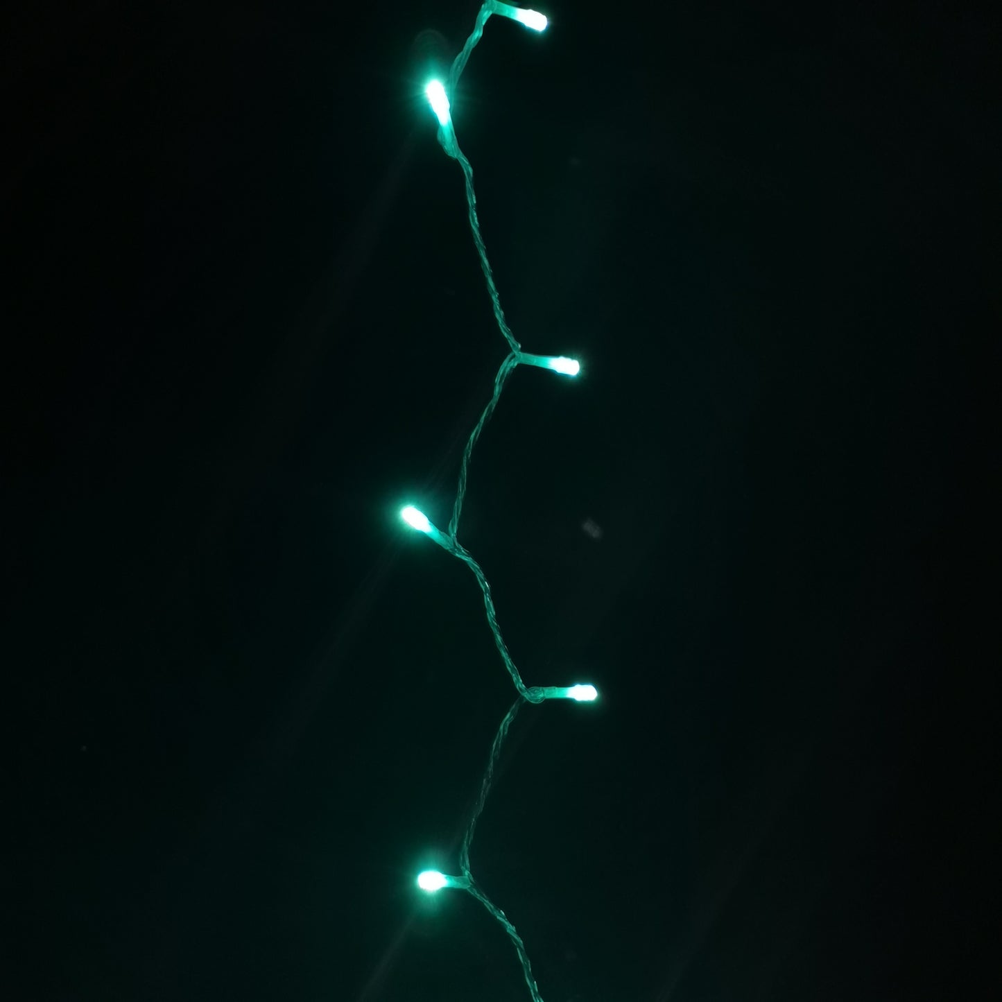 Factory Seconds: 200 LED 16m Premier Christmas Outdoor 8 Function Lights Clear Wire in Turquoise