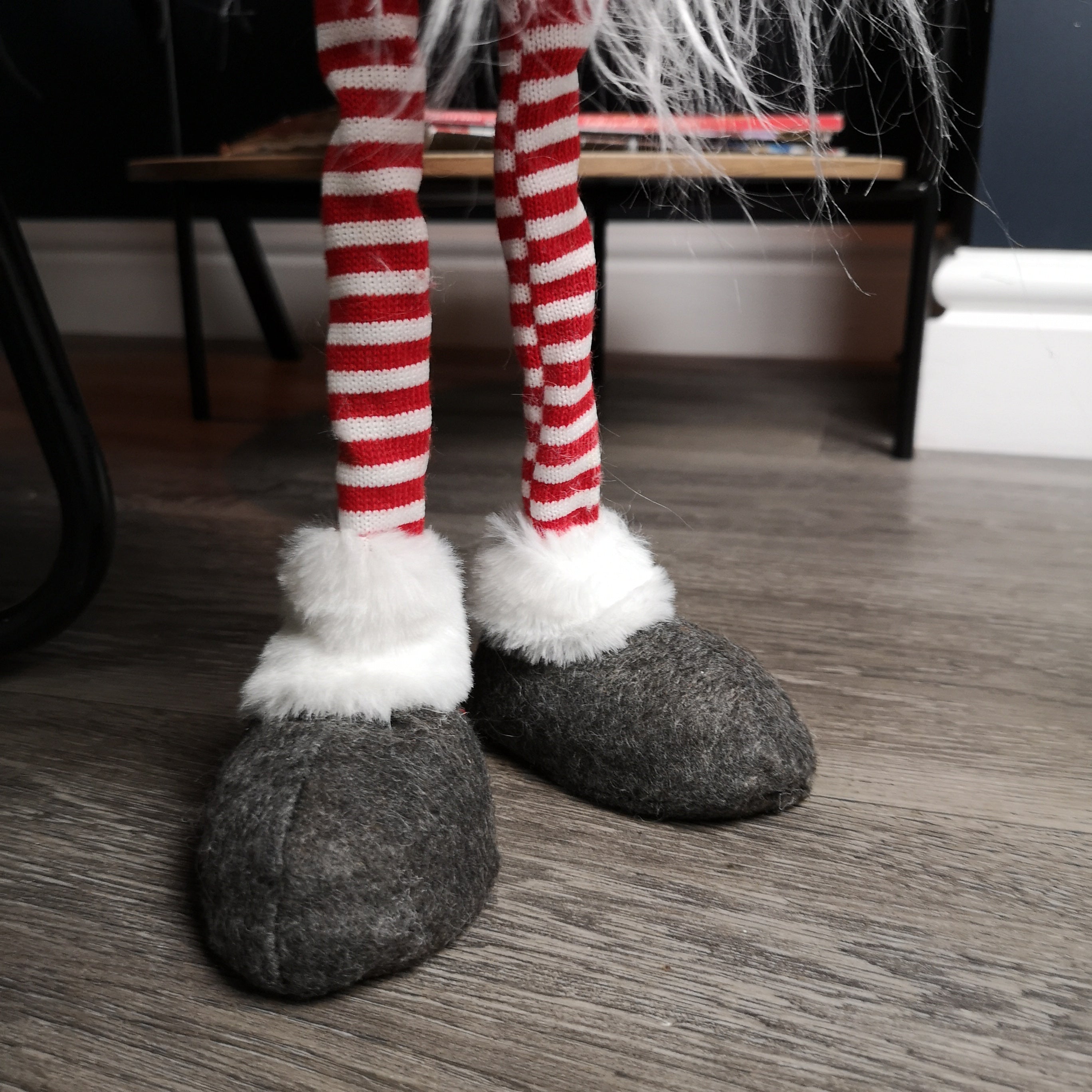 67cm Standing Plush Christmas Gonk with Grooved Hat in Red