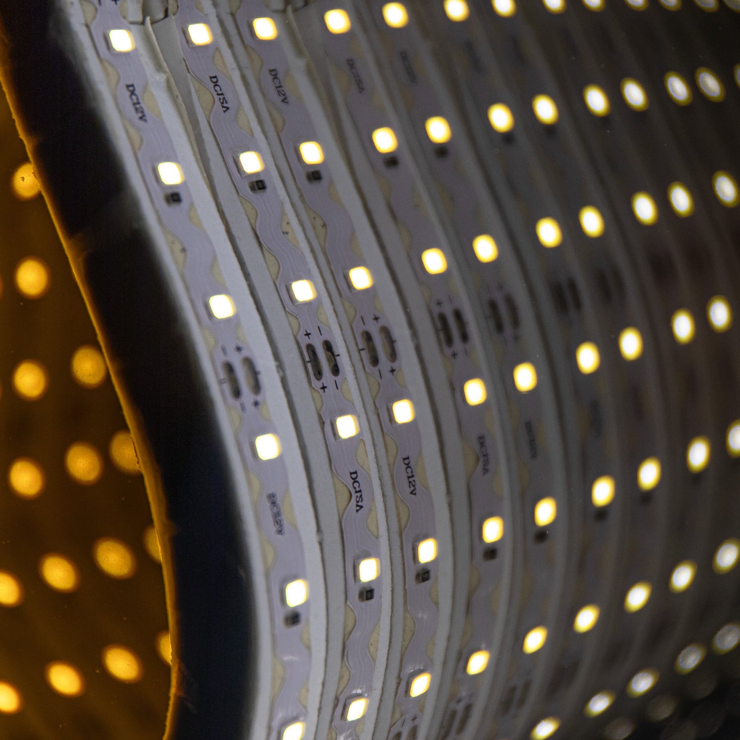 78cm LED Infinity Standing Dog Christmas Decoration with Metal Base in Warm White 