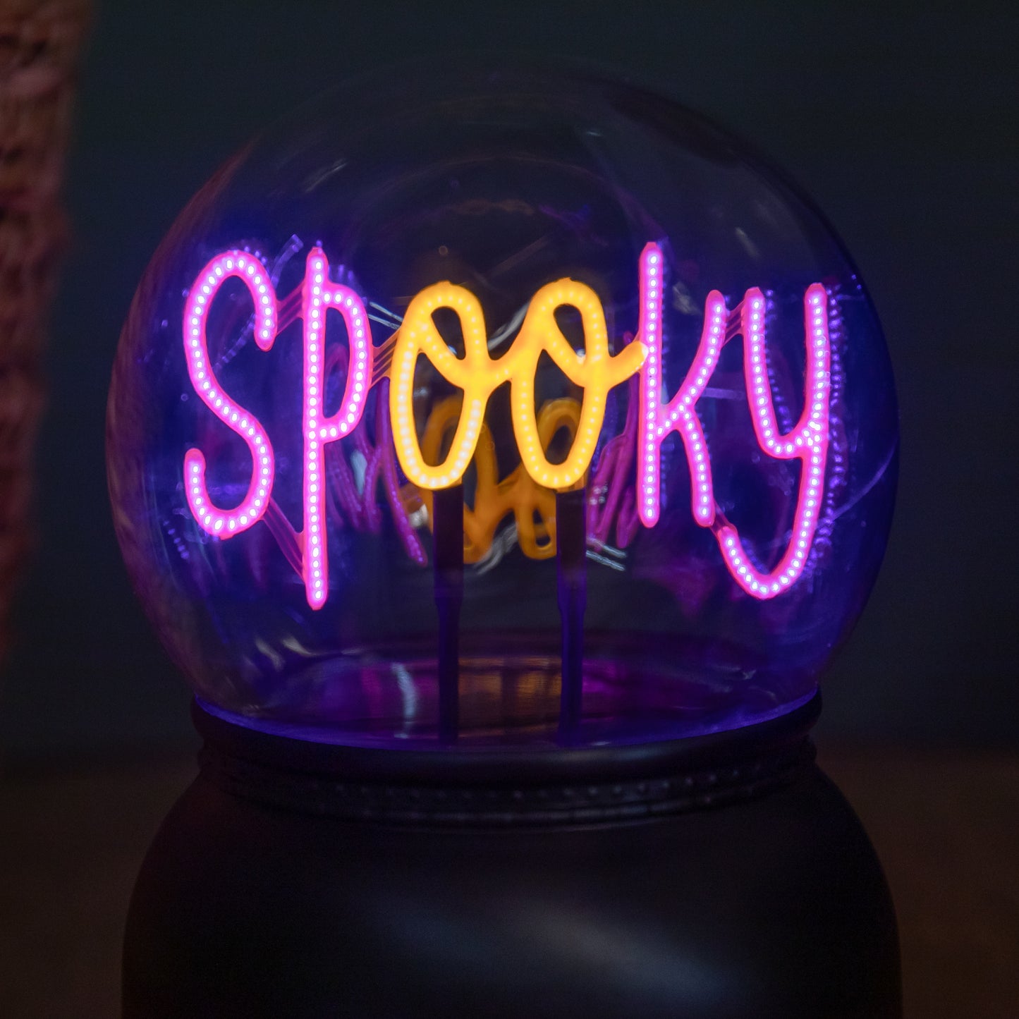 14cm Battery Operated Light up Spooky Halloween Globe with LEDs