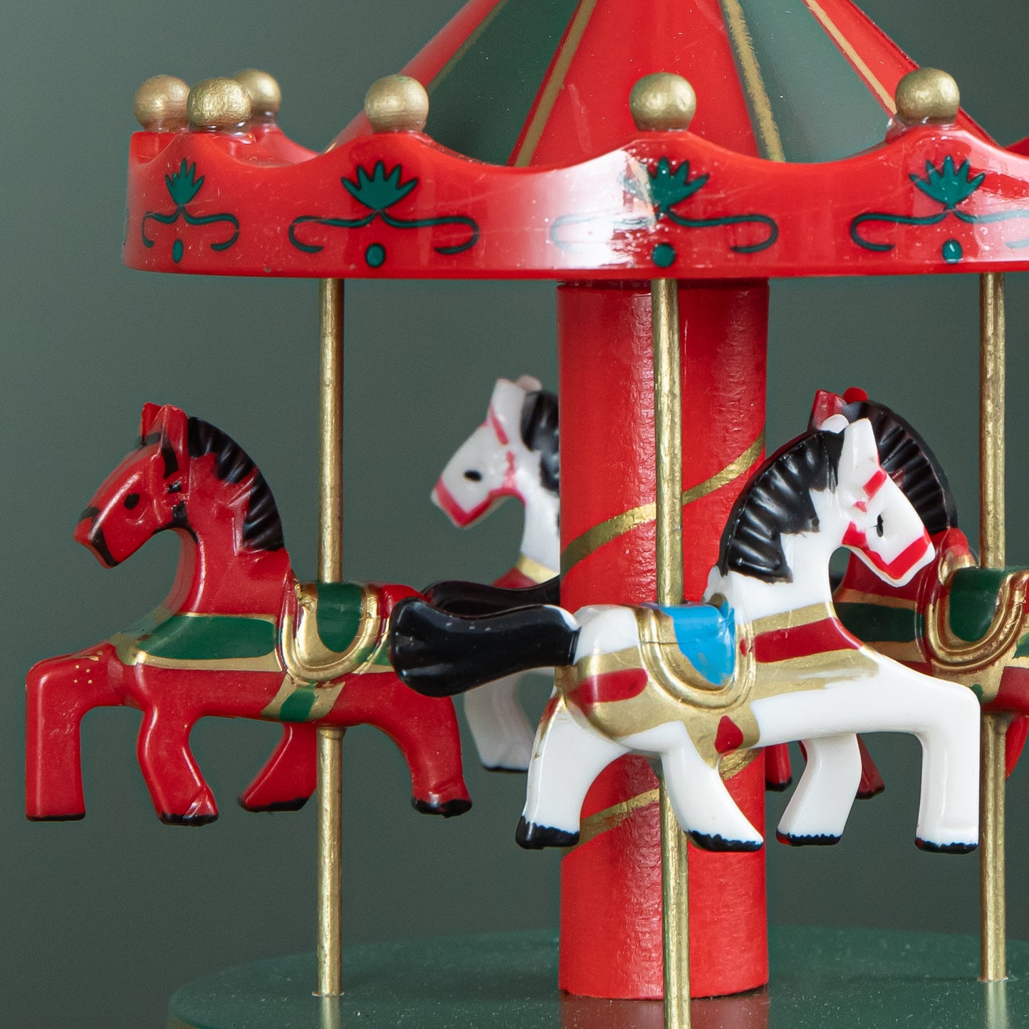 18cm Wind up Musical Christmas Carousel Decoration