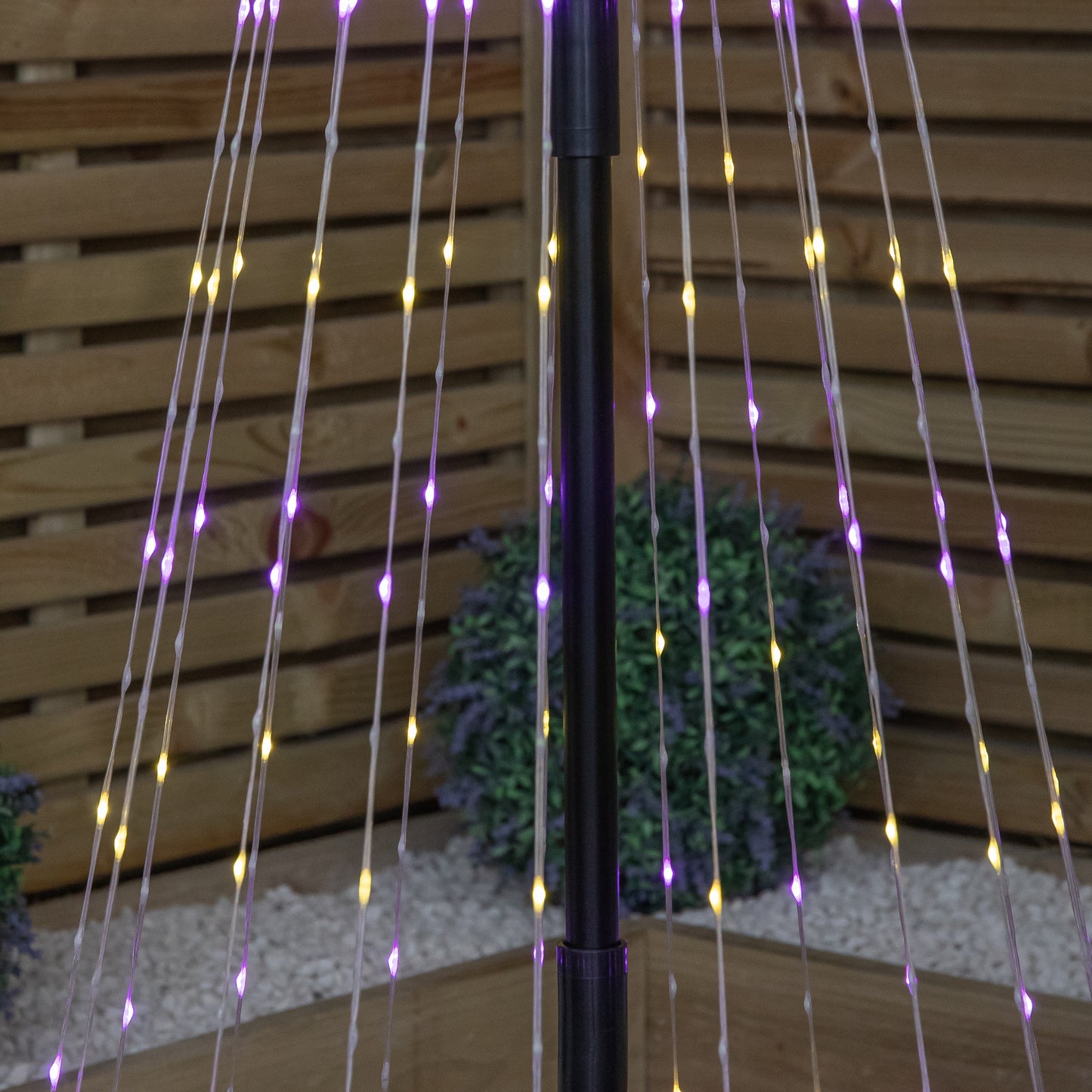 1.8m Light up Twinkle Christmas Maypole Tree with Multi-Coloured LEDs
