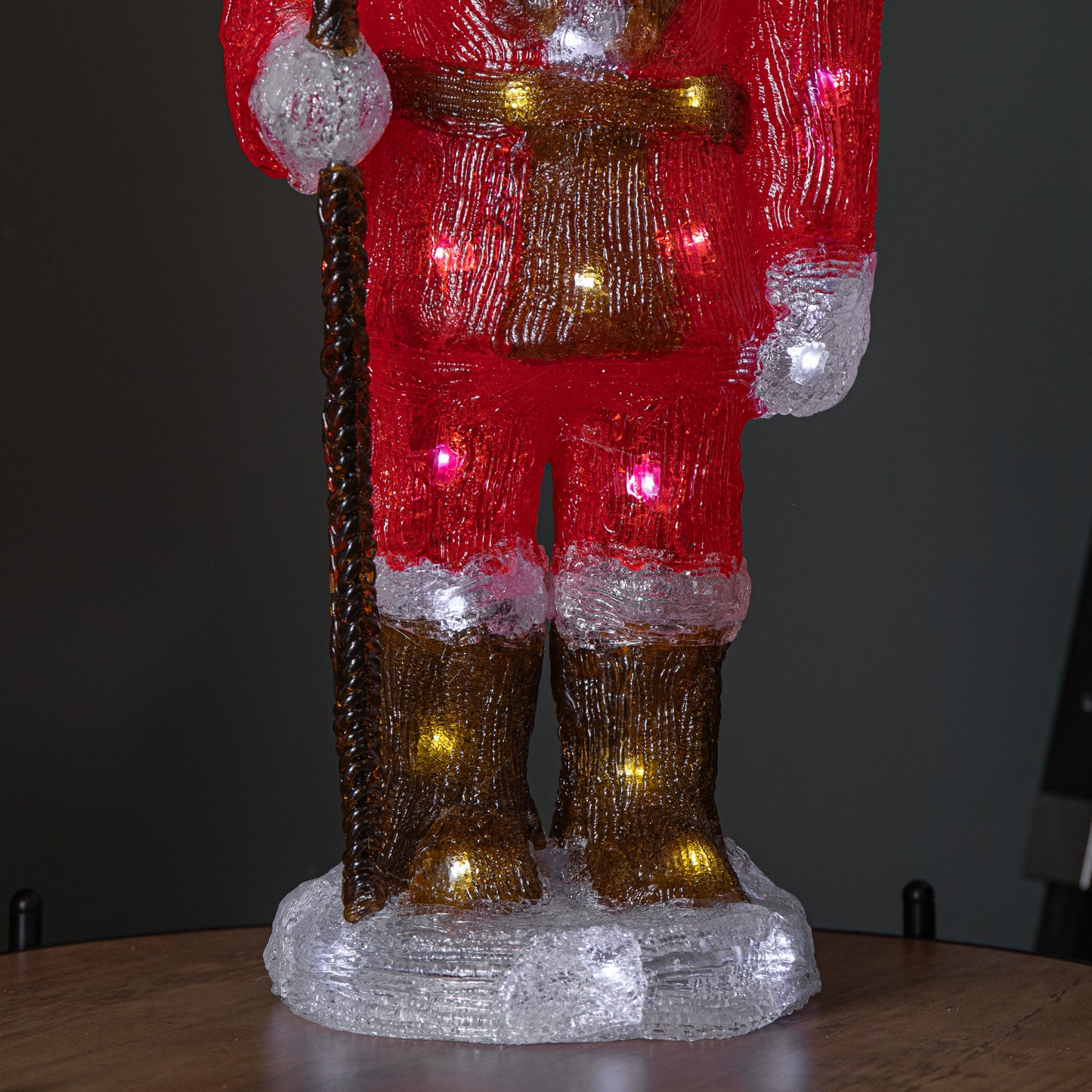 65cm Light up Acrylic Christmas Nutcracker Decoration with 80 White LEDs