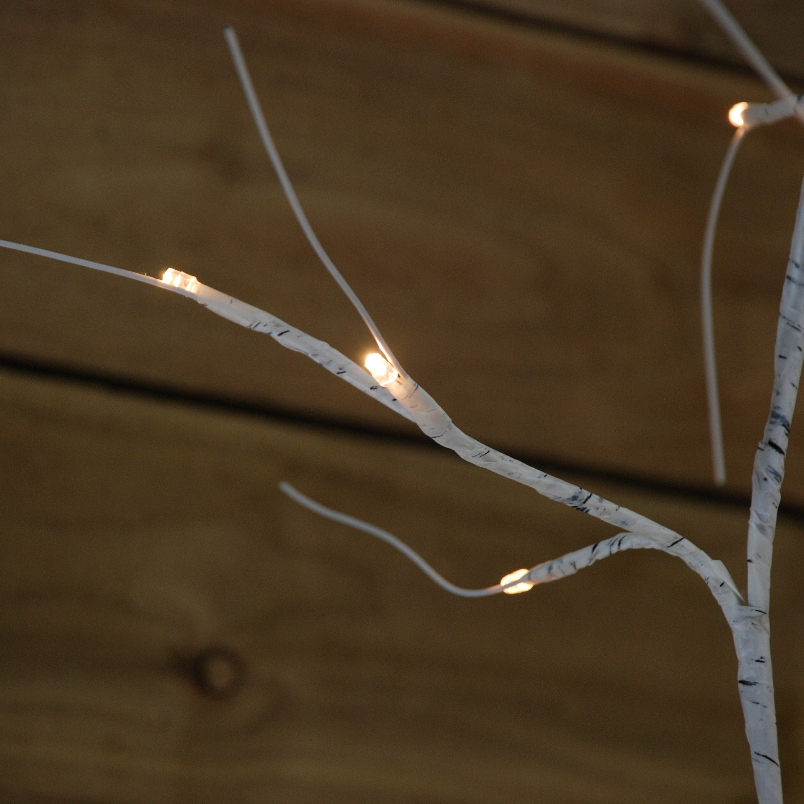 1.5m Christmas Twinkling Birch Tree with Warm White LEDs