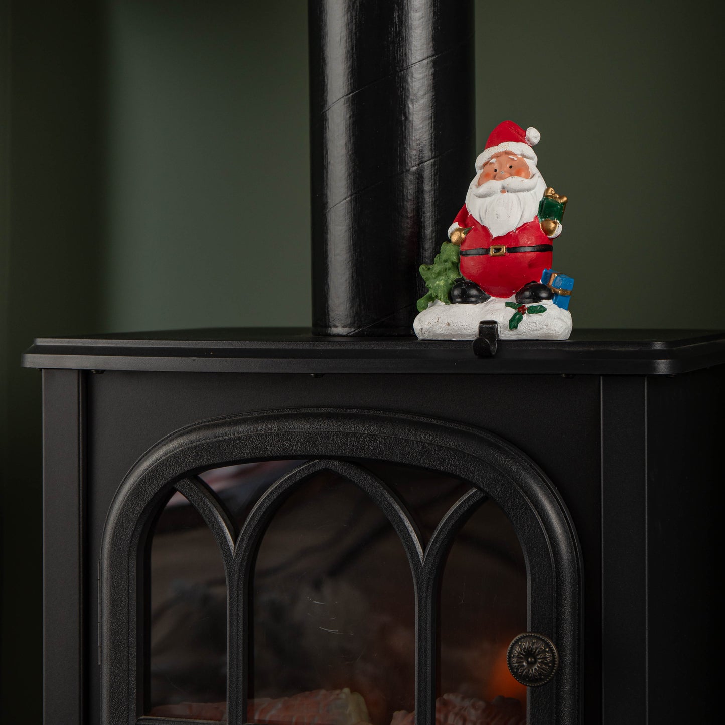 13cm Premier Christmas Stocking Hanger Decoration in Santa Design