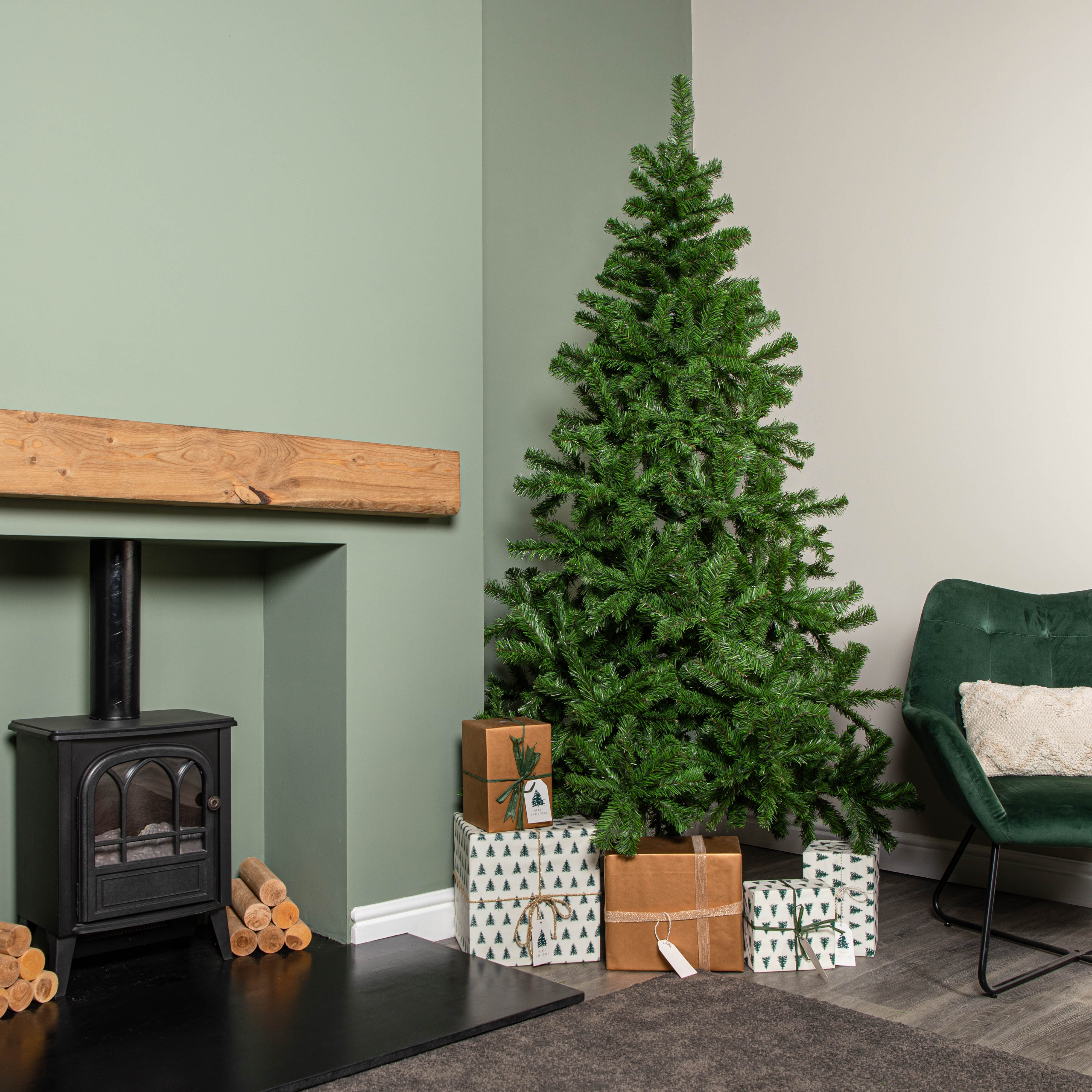 7ft Colorado Spruce Christmas Tree in Green with 763 tips– Cheaper