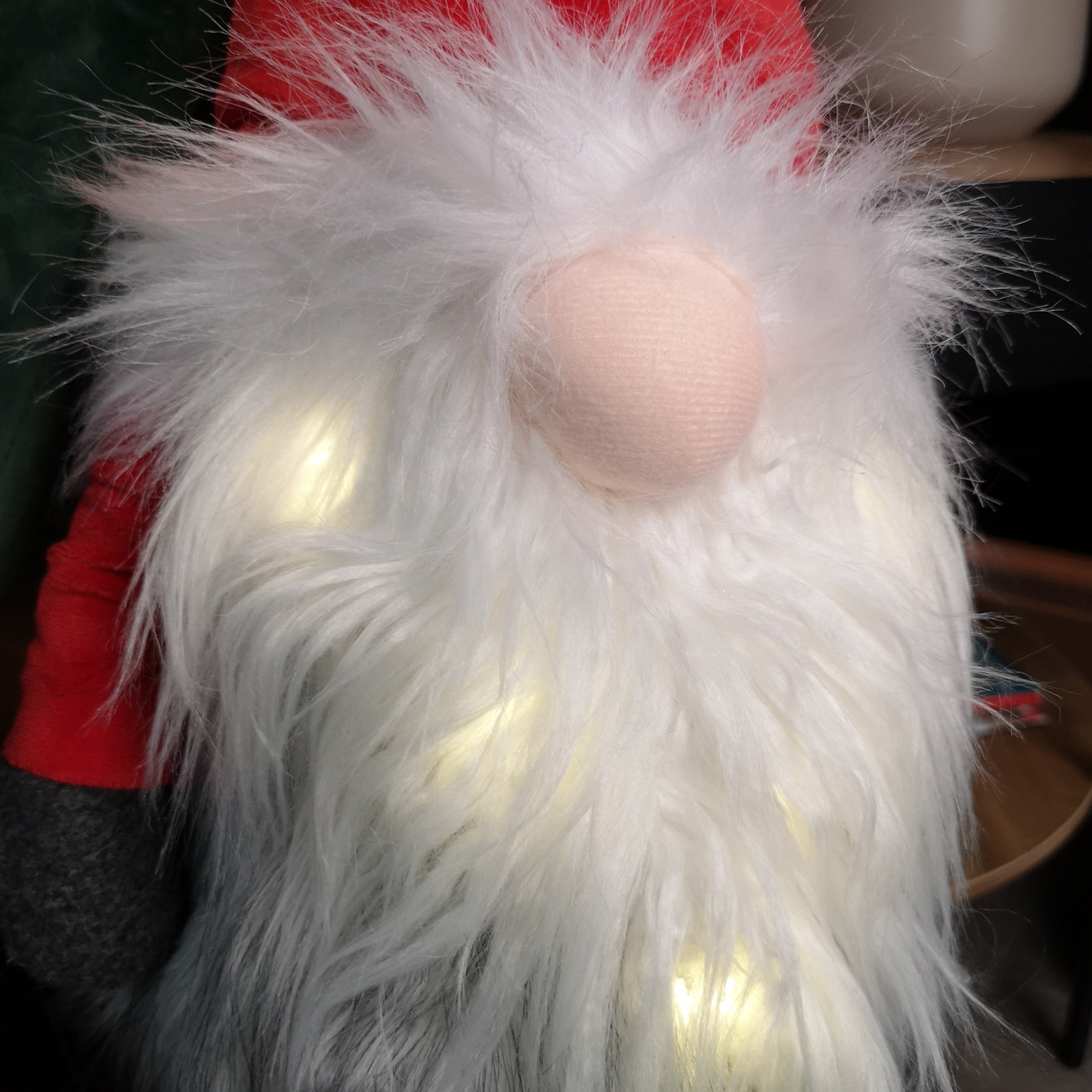 90cm Light up Standing Bobbly Glo-Bert Plush Christmas Gonk Decoration in Red