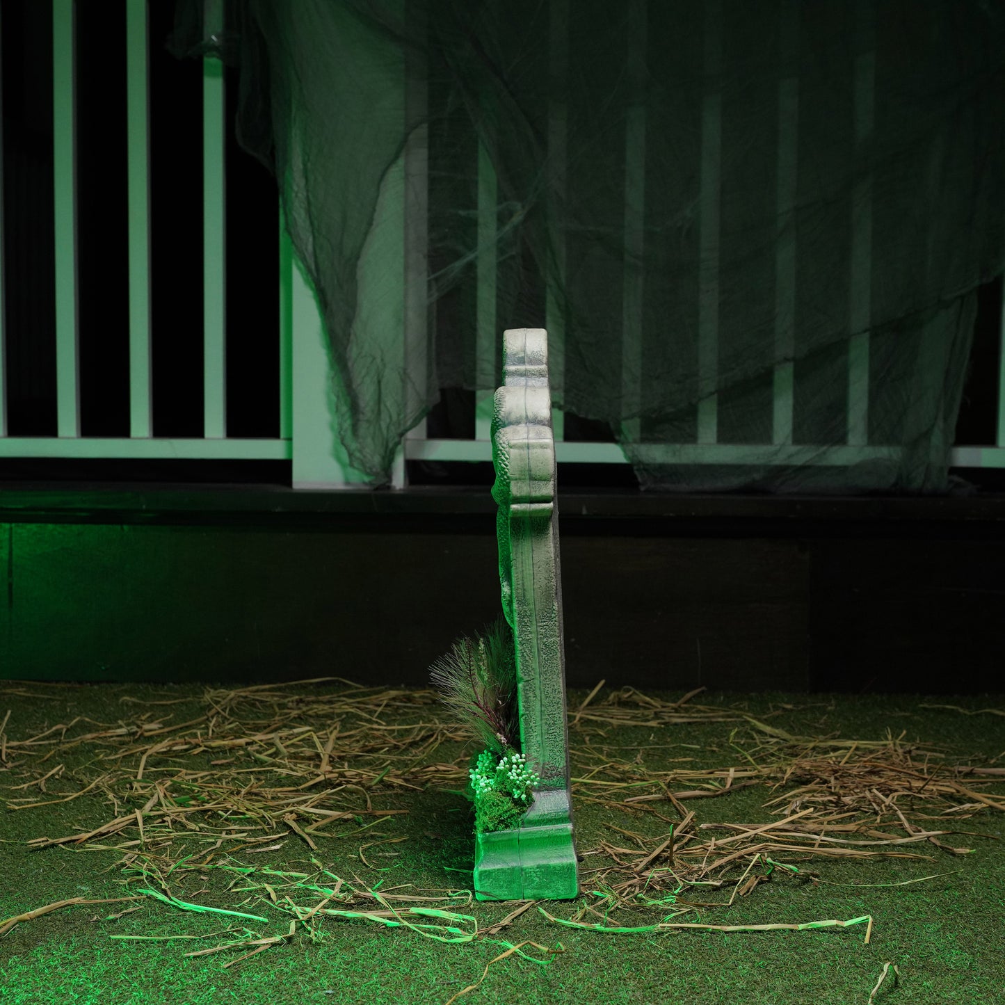 60cm (2ft) "For Rent" Halloween Graveyard Tombstone with LED Lights
