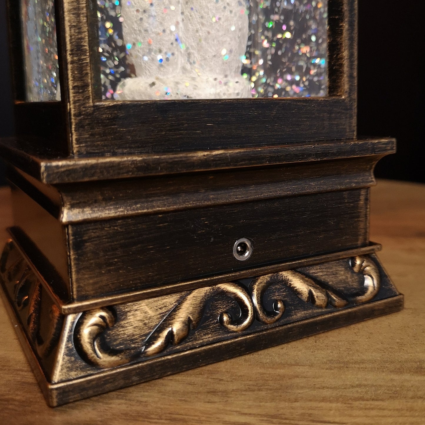 29cm Battery Operated Light up SnowSwirl Snowman Christmas Lantern Decoration