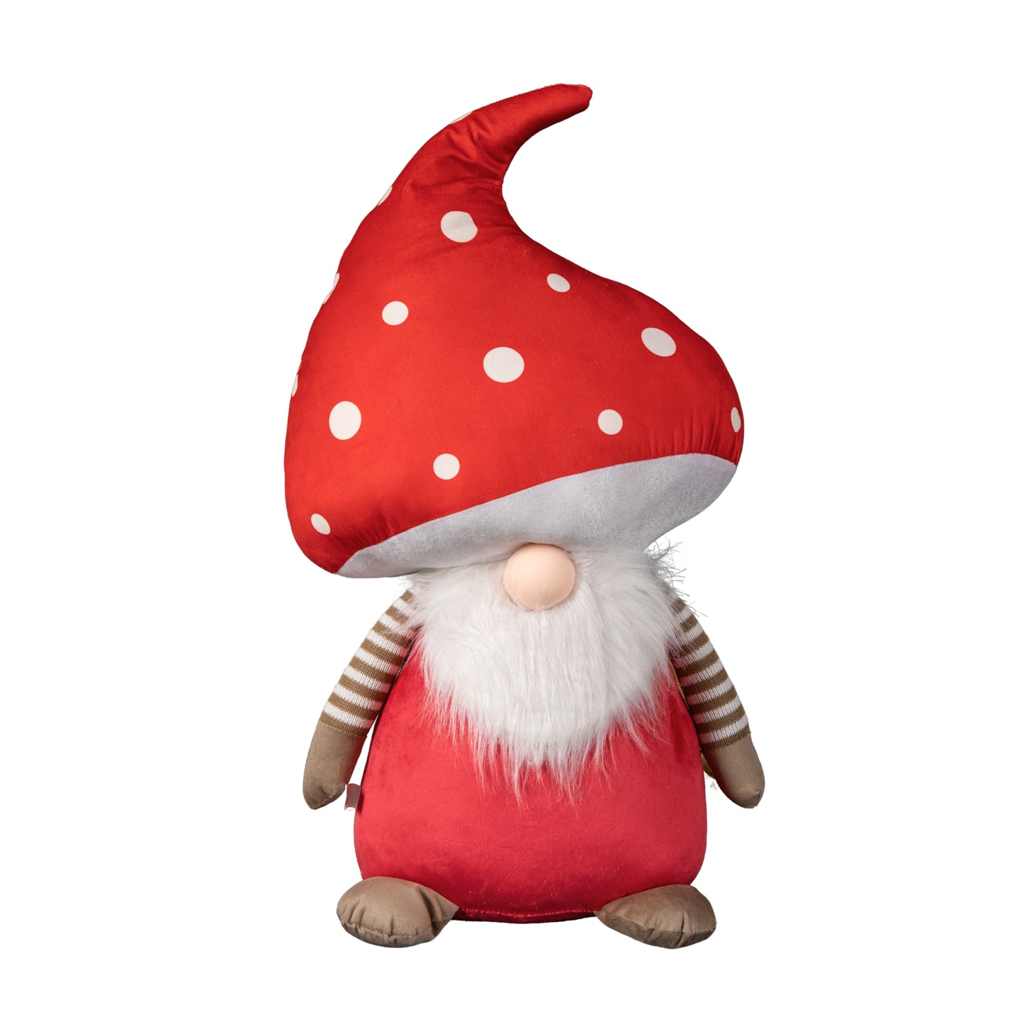 60cm Red Soft Festive Funghi Trumpet Christmas Mushroom Gonk Decoration