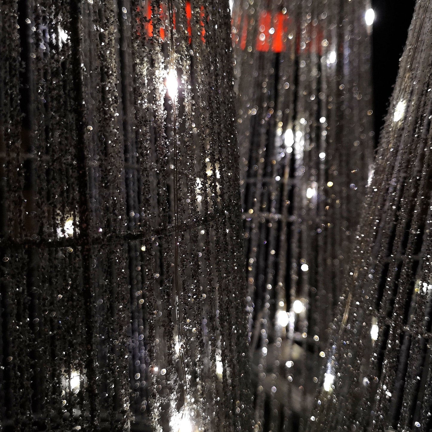 LED Tree Cone Obelisk Trio with 90 LEDs in Silver