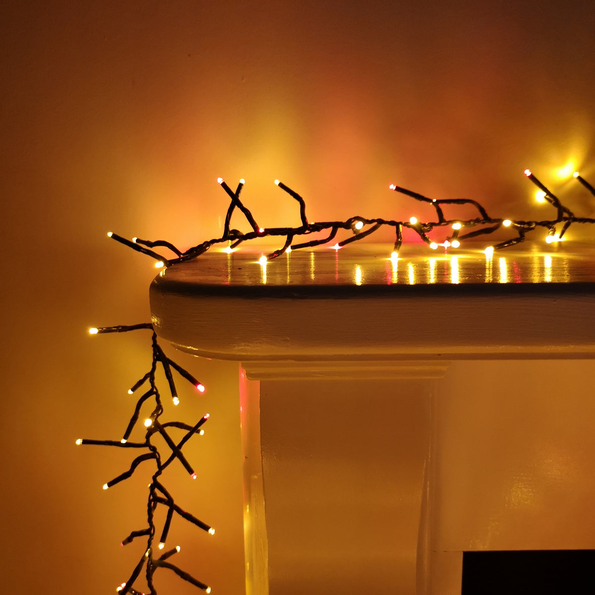480 LED (6.2m) Premier Cluster Christmas Tree Lights with Timer - Cool & Warm White