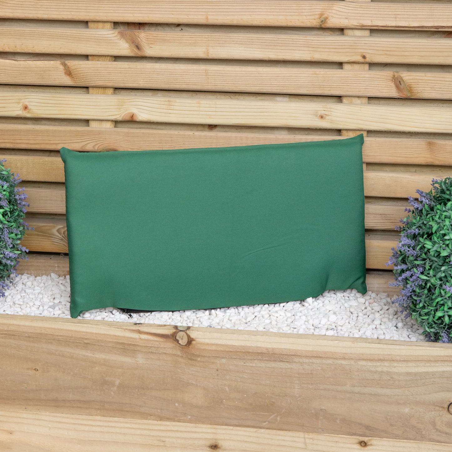 52 x 20cm Back Cushion for Single Wooden Garden Chair in Green