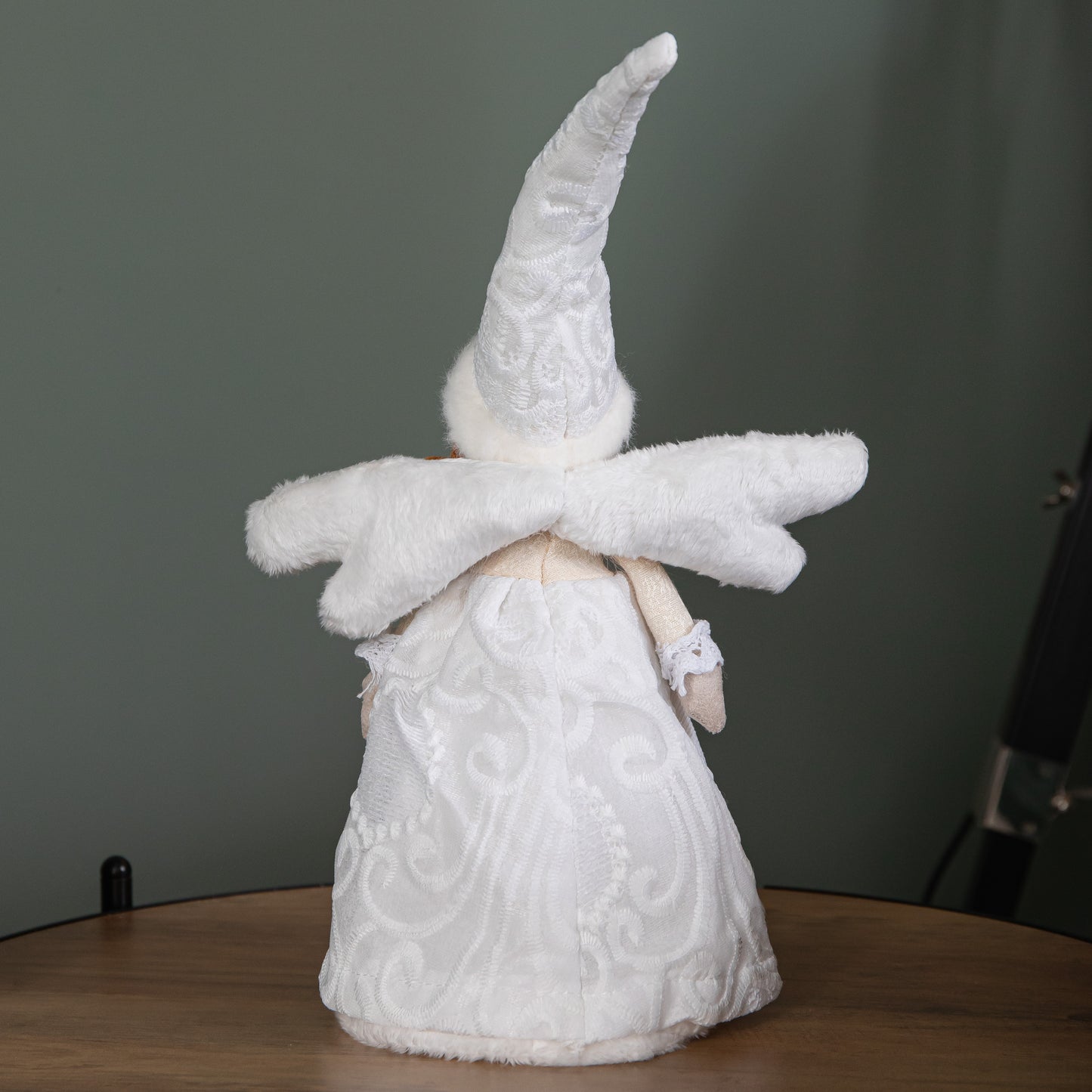 35cm Christmas Tree Topper Angel Decoration in White