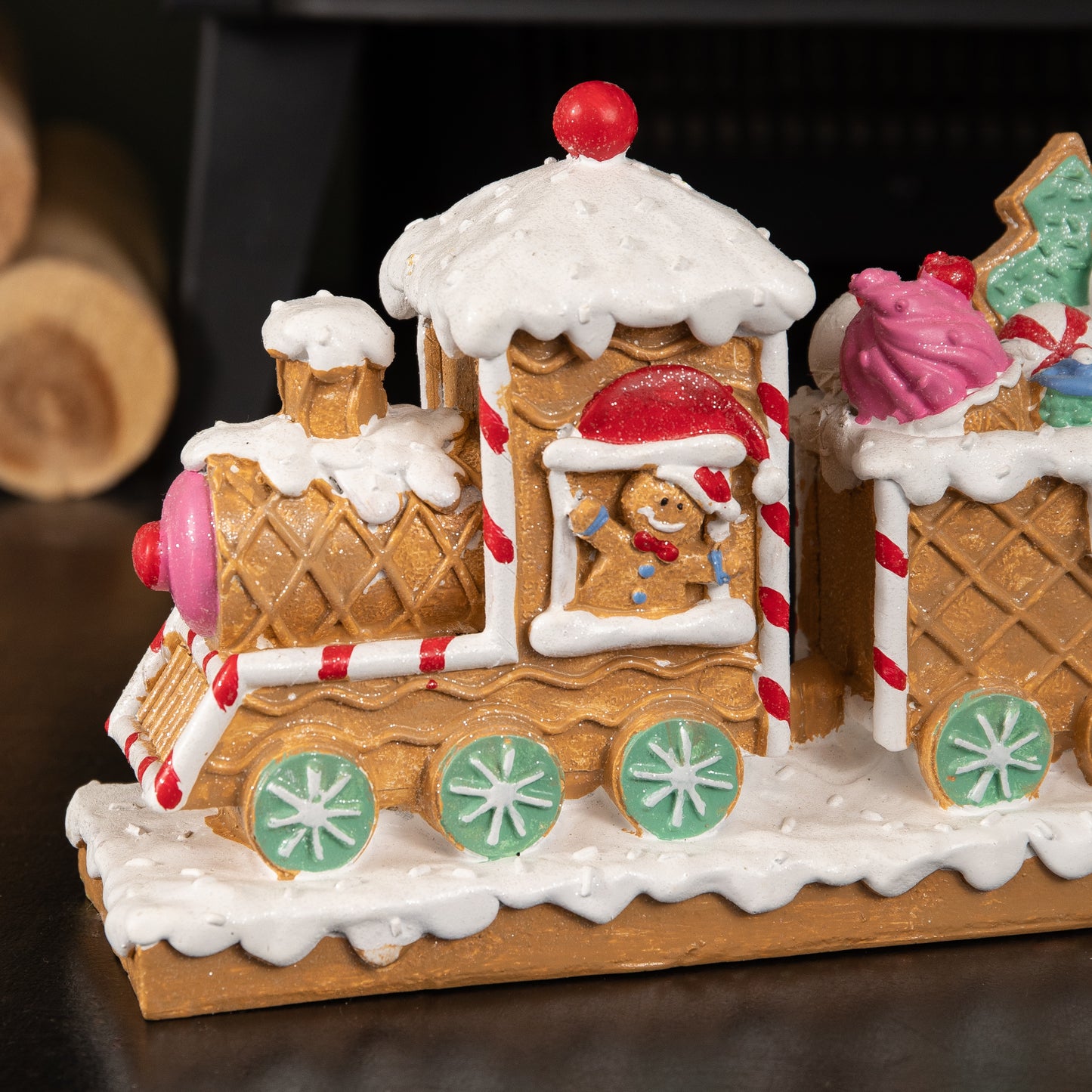 31cm All Aboard Candy Express Christmas Train Decoration