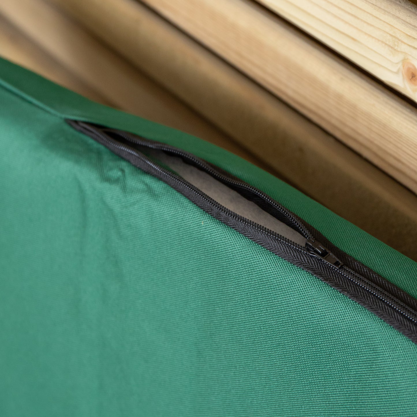 99 x 20 x 5cm Cushion Back for 2 Seater Wooden Garden Bench in Green