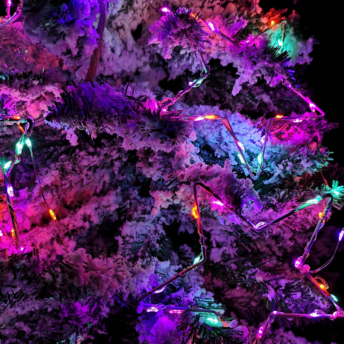 2.6m Set of 10 Star Curtain Lights 227 Rainbow LEDs Microbrights String Lights