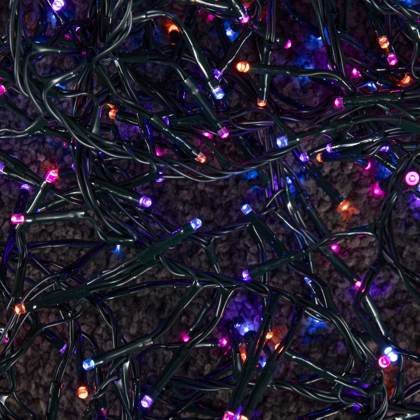 37.2m 3000 LED Christmas Cluster String Lights with Timer in Rainbow