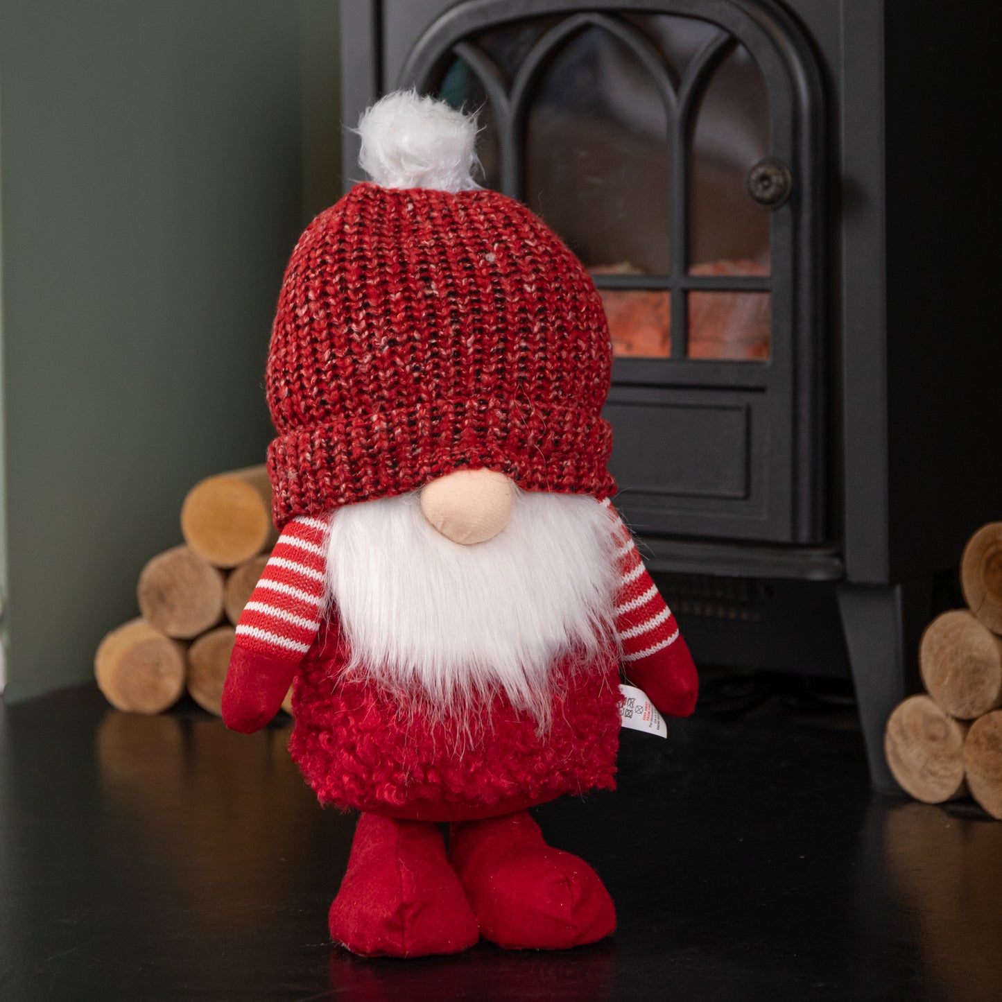 40cm Large Red Gonk with Bobbly Hat Christmas Decoration