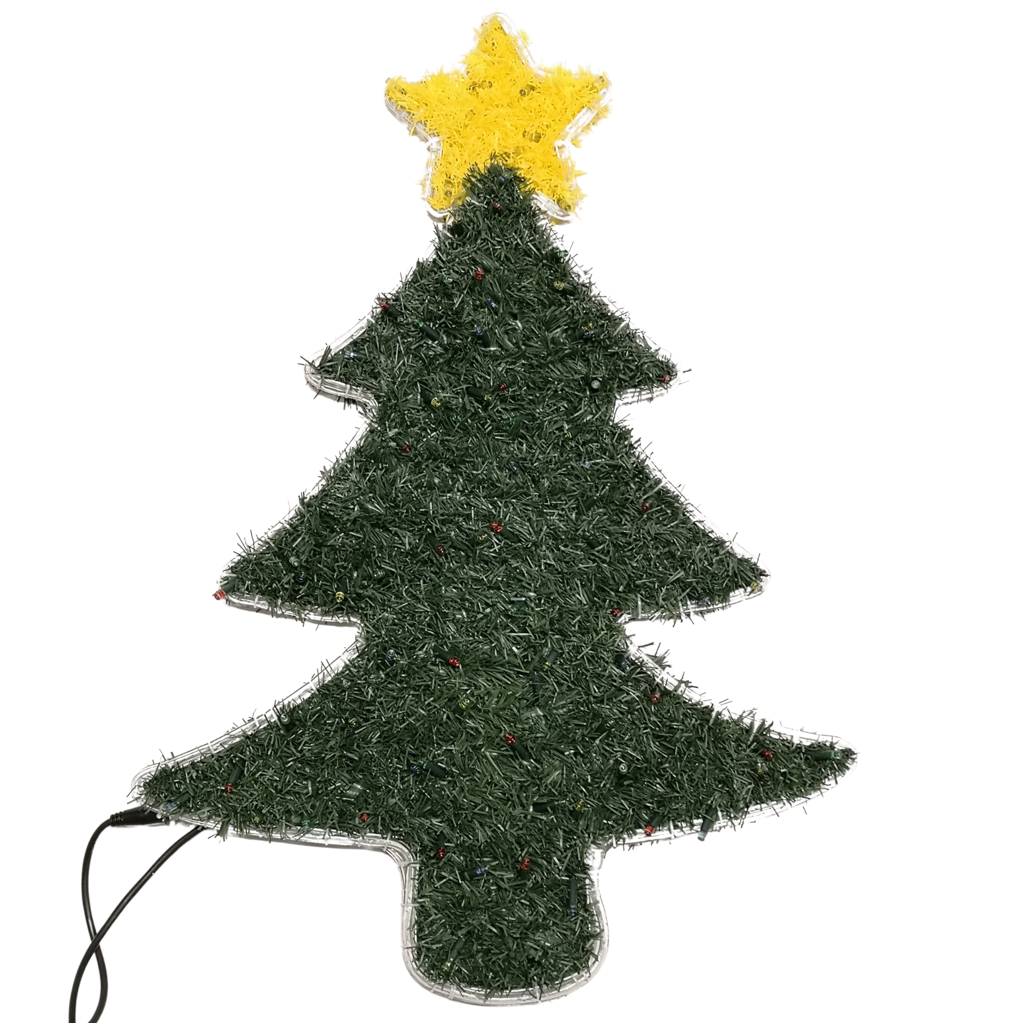 1m Multi-Coloured LED Indoor Outdoor Hanging Green Garland Tree Light Christmas Decoration