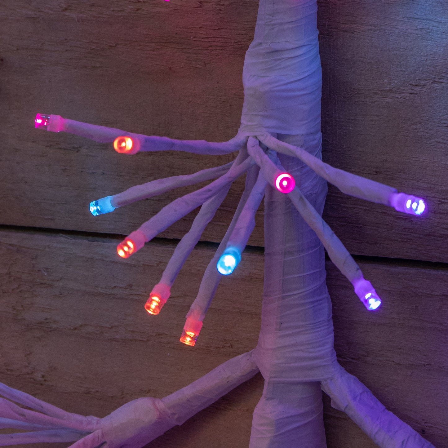 1.2m Twinkling Starburst Snowflake Christmas decoration with 960 Rainbow LEDs