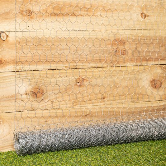 6m x 90cm Galvanised Metal Chicken Garden Wire Netting / Fencing