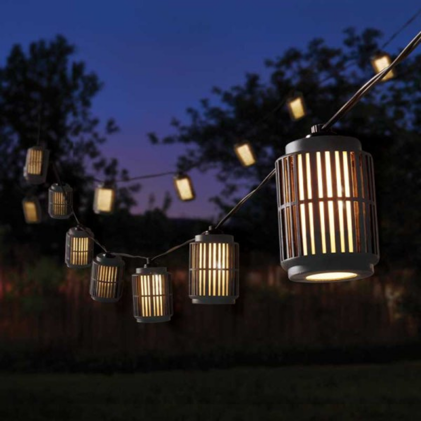 9.5m Set of 20 Connectable Urbane String Lights with Warm White LEDs