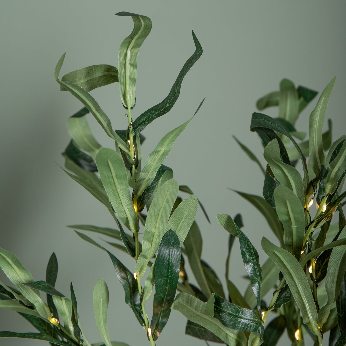 90cm Set of 3 Light up Christmas Mistletoe Twigs with 90 Warm White LEDs (Twigs only)