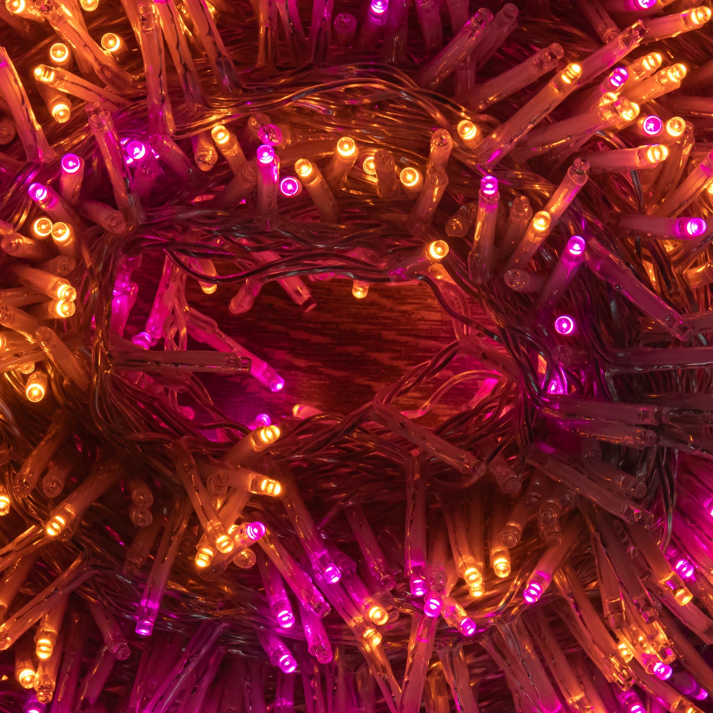 50m 2000 LED TreeBrights Christmas String Lights with Timer in Rainbow on Clear Cable