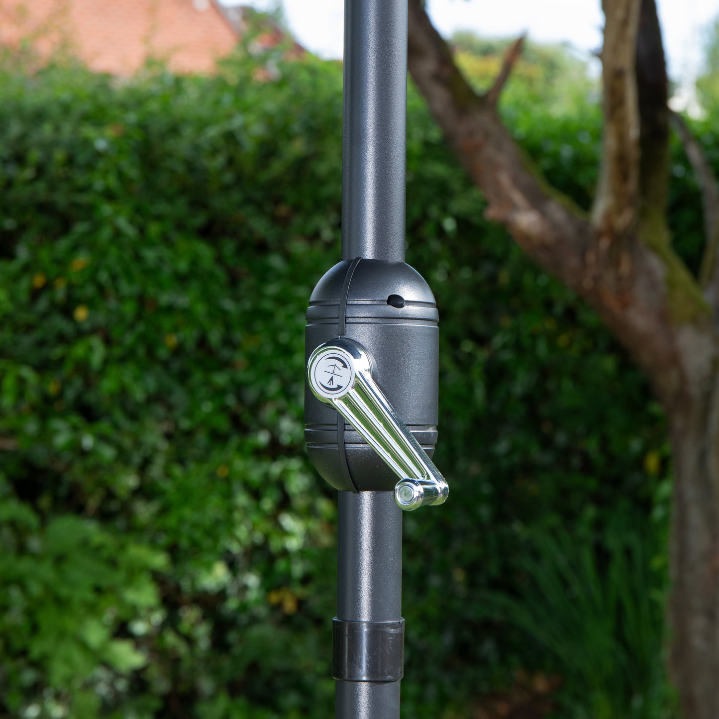 Samuel Alexander 2.7m Havana Garden Patio Parasol with Crank Handle in Blue