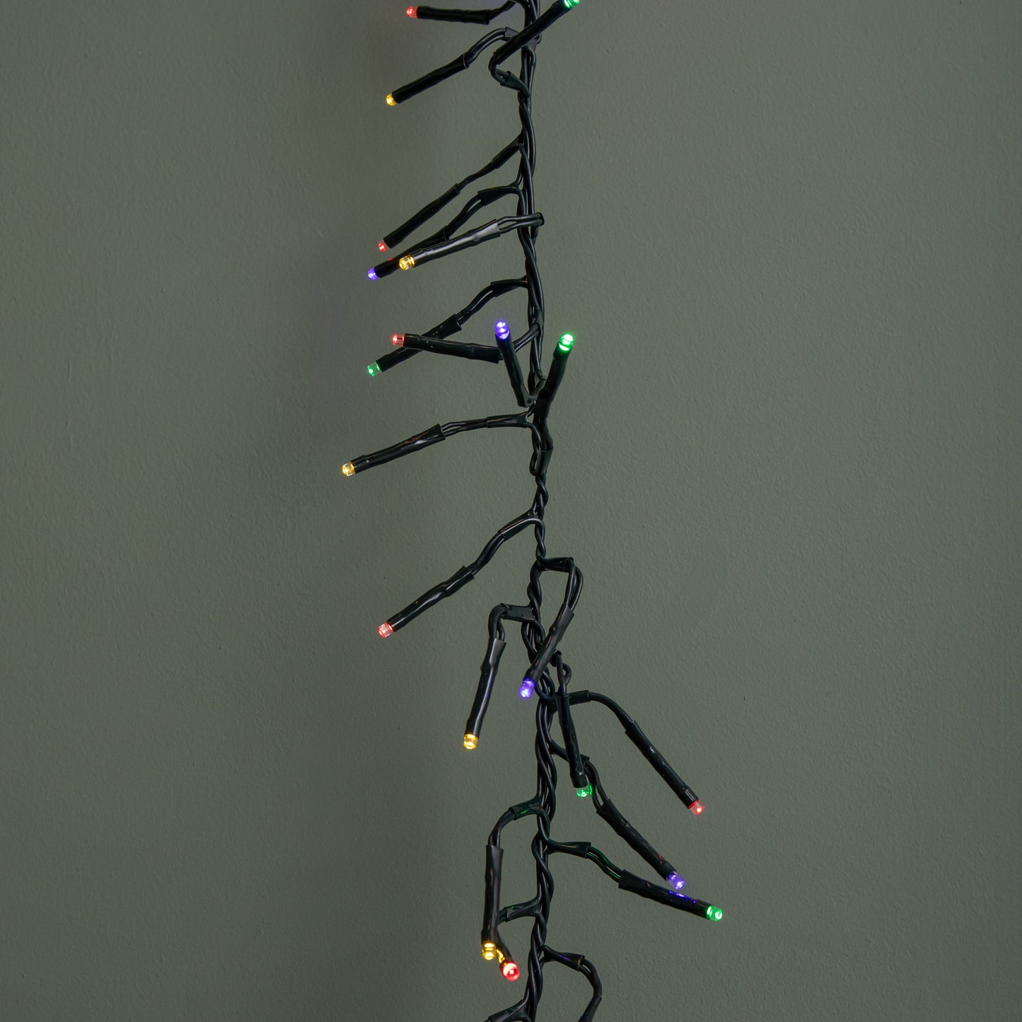 18.5m 1440 LED Christmas Cluster Multi-Action String Lights with Timer in Multi-Coloured