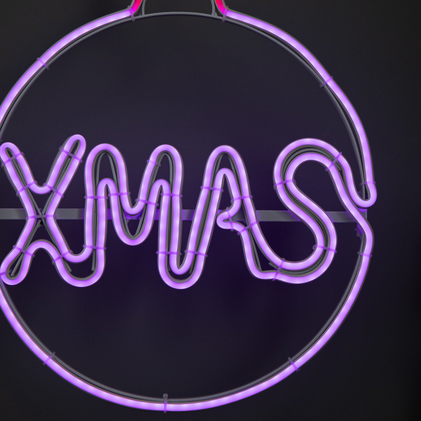 51cm x 30cm Light up Neon Flex Christmas Bauble with Multi-Coloured LEDs